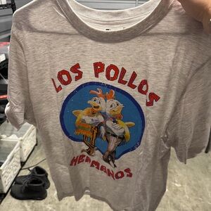 Los Pollos Hermanos Graphic Tee - Light Gray